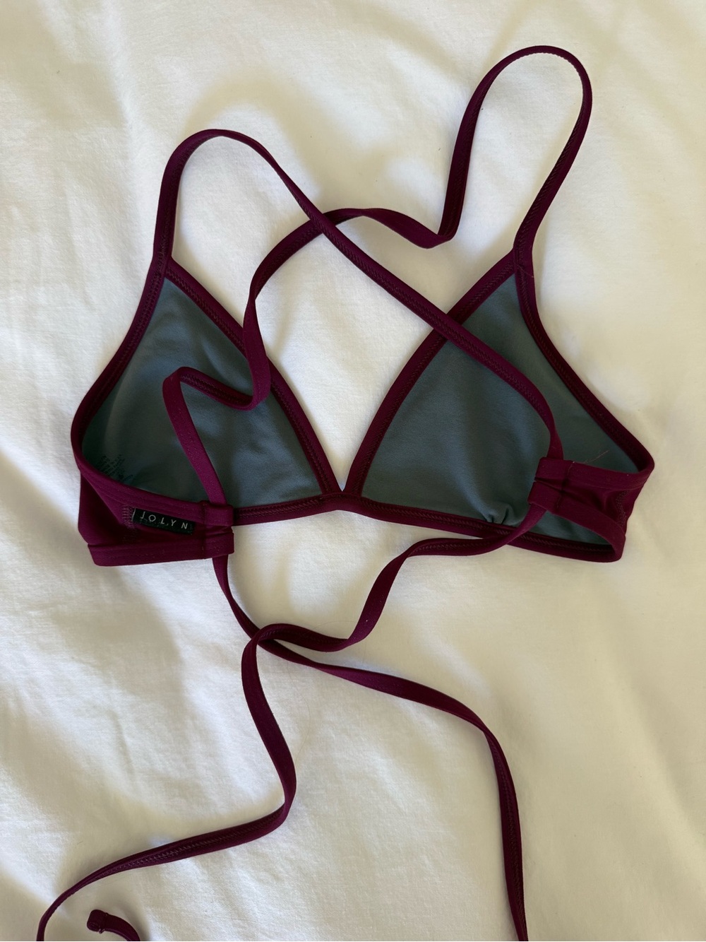 Jolyn Triangle Tie Bikini Top - Picture 2 of 3